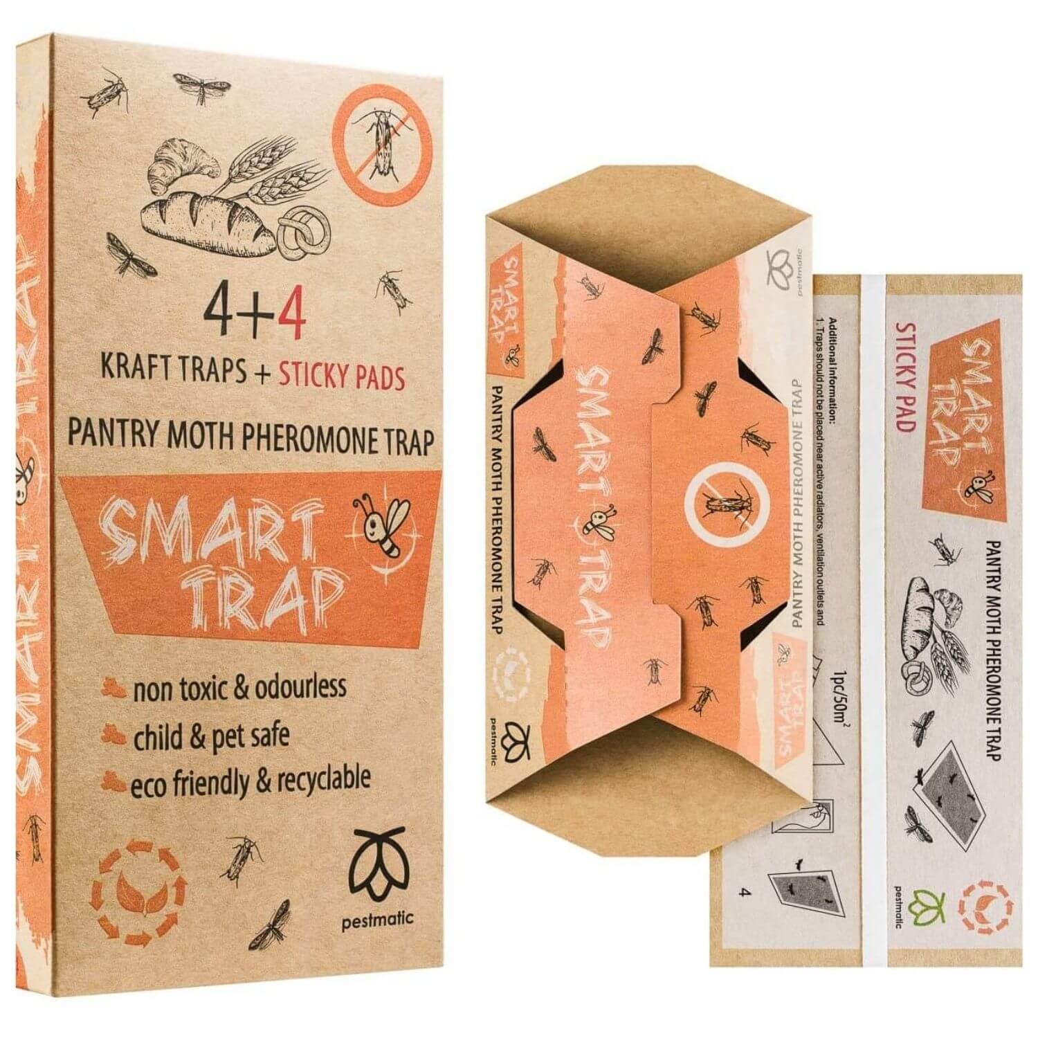 Moth Traps - Includes 4 Traps - Nott Products, Inc